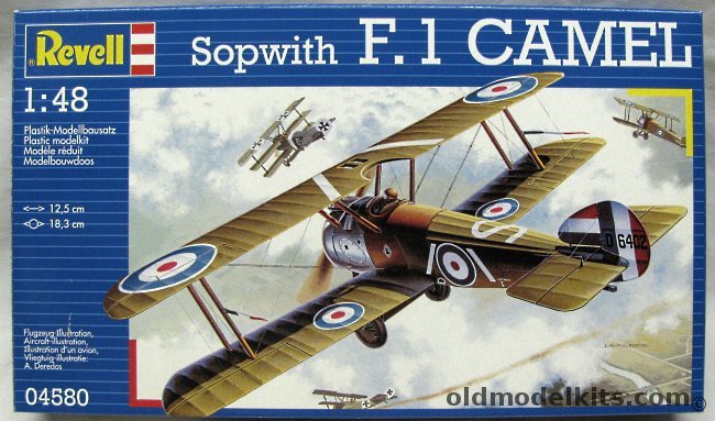 Revell 1/48 Sopwith Camel F.1 - RAF or Royal Naval Air Service, 04580 plastic model kit